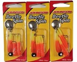 Johnsons BSVP1/8-FOC Original Beetle Spin 1/8 oz Red/Yellow Lot Of 3 New - $17.81