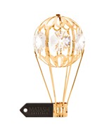 24k Gold Plated Mini Hot Air Balloon Ornament Made with Genuine Matashi ... - $396.63 MXN