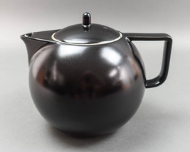 Sasaki Japan Colorstone Vignelli Designs Vintage 1980s Matte Black Lidded Teapot - £103.10 GBP