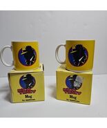 2- Disney Dick Tracy 12 oz Coffee Mug Cup by Applause In Original Boxes - $21.78