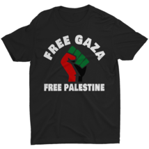 Free Gaza Free Palestine T-Shirt Palestinians Flag Fist Political Men&#39;s T Shirt1 - £11.76 GBP+