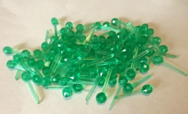 100 Green Small Pinlights Plastic Lights for Ceramic Christmas Trees - £2.19 GBP