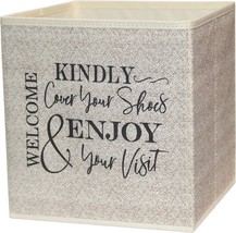 Shoe Covers Box - Welcome Guests To Please Cover Shoes Fill With Disposable Non - $23.78