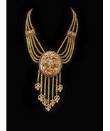 Antique necklace Dramatic Victorian Baroque Vintage fringe tassel Art no... - £339.72 GBP