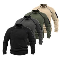Men&#39;s Tactical Outdoor Fleece Jacket Clothes Warm Zippers Windproof Coat... - $9.99