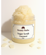 Unscented Sugar Scrub Exfoliating Body Scrub holiday gift for her Bath scrub - €13,05 EUR