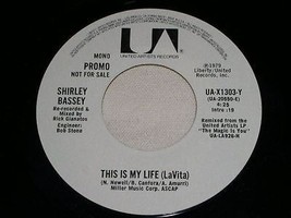 Shirley Bassey This Is My Life Promo 45 Rpm Record Vintage 1979 - £15.14 GBP