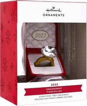 Hallmark Engagement Ring in Red Box Christmas Tree Ornament Dated 2022 NEW - £11.95 GBP