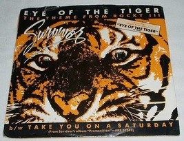 Survivor Eye Of The Tiger 45 Rpm Phono Record With Picture Sleeve - £16.06 GBP