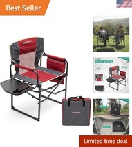 Oversized Folding Directors Chair with Table - Ideal for Beach &amp; Fishing... - $104.99
