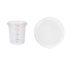 Cambro 4 qt Round Polypropylene Food Storage Container - Camwear® - $10.50