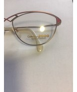 Vintage New German CL2000 Eyeglass Frames Pink &amp; Gold 50’s Glam Style - £23.60 GBP