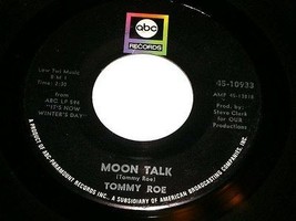 Tommy Roe Sweet Sounds Moon Talk 45 Rpm Record Vintage ABC Label - £15.17 GBP