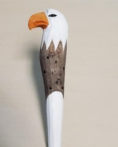 Eagle Wooden Pen Hand Carved Wood Ballpoint Hand Made Handcrafted V104 - £6.34 GBP