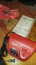 Milwaukee M12 12V Red Lithium  Battery Charger New in the Box - $49.99