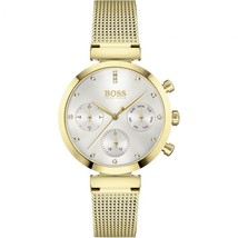 Hugo Boss FLAWLESS Analog Women&#39;s HB1502552 Gold Stainless Steel Strap Watch - £97.45 GBP