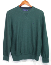 NEW Men&#39;s Men&#39;s Nautica Crewneck NAVTECH Sweater Green Pullover Medium $69.50 - £15.65 GBP