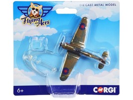 Hawker Hurricane Fighter Aircraft &quot;RAF&quot; &quot;Flying Aces&quot; Series Diecast Mod... - $21.30