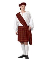 Men&#39;s Deluxe Highlander Theater Quality Costume, Red, Medium - £176.27 GBP