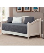 Solid Embossed Bedspread New (Charcoal/Silver) Linen Plus 5 Pc. Daybed C... - $57.52 CAD