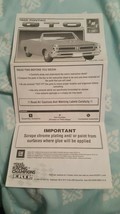 AMT~ERTL~ 1965 Pontiac GTO~ Instructions Only - $7.91