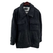 Something Navy Faux Shearling Coat Size XL New - £31.82 GBP