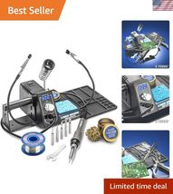 75W Digital Soldering Iron Station Kit with LCD &amp; Extra Tips Included - $102.04
