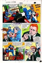 Original 1981 Captain America Annual Marvel Comics color guide art page 19:Colan - £59.64 GBP