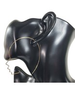 Fashion Jewelry Gold Large Side Face Silhouette Shape Wire Casual Party ... - £23.59 GBP