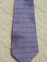 Zigguarat By Mulberry Neckwear Men&#39;s Tie Diamonds Rectangle Grey Blue EUC - $3.99