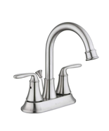 Glacier Bay Centerset Bathroom Faucet 4&quot; Double Lever Handle High-Arc Ch... - €51,77 EUR