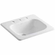 Kohler TahoeÂ® Drop-in Bathroom Sink with 8 Widespread Faucet Holes Whit... - £279.77 GBP