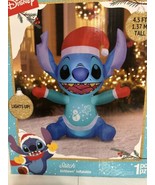 Disney Stitch Air blown Inflatable Christmas Yard Decor 4.5 Ft Tall NEW ... - $1,125.29 MXN