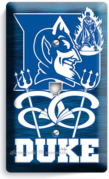 DUKE UNIVERSITY BLUE DEVILS BASKETBALL TEAM PHONE JACK TELEPHONE WALLPLATE COVER