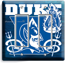 Duke University Blue Devils Basketball Team Double Gfci Light Switch Wall Plate - £18.37 GBP