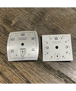 Vintage Hampden Watch Dials 19mm x 20mm &amp; 22x21mm silver  - €17,53 EUR