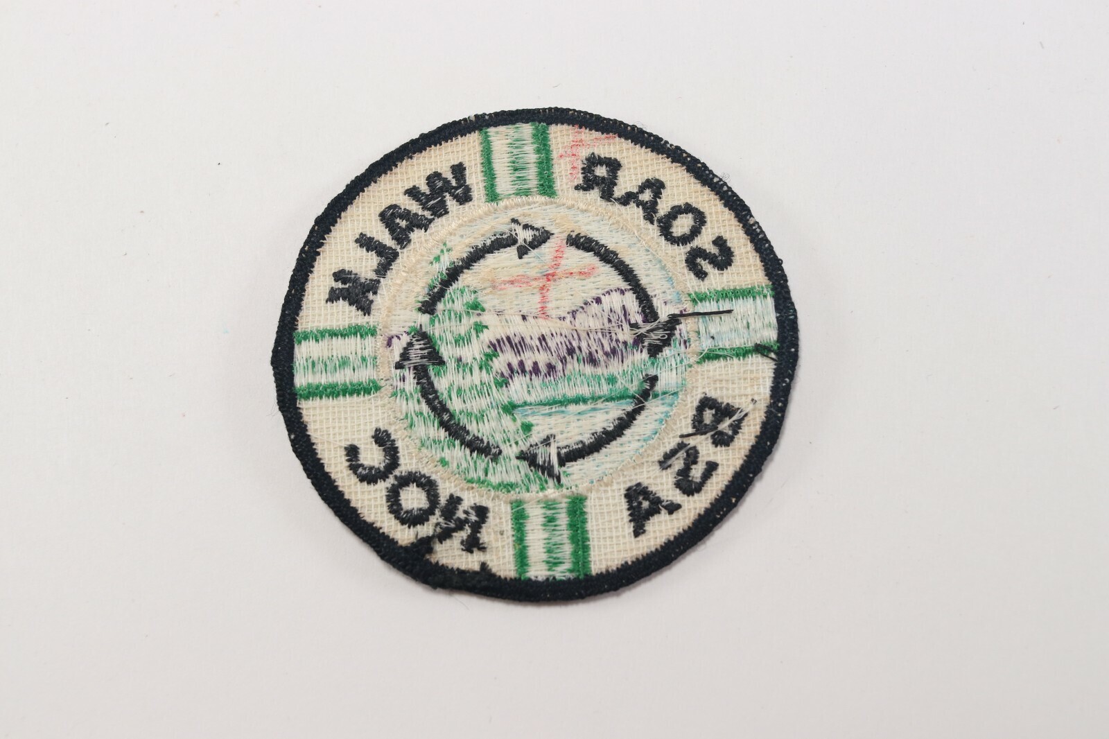 Vtg Twill T & Embroidered Project Soar Walk NOC Boy Scouts of America BSA Patch Item image 3