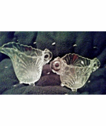 Cambridge Glass Caprice Swirl Creamer & Sugar Set Medium Size Beautiful - $6.50