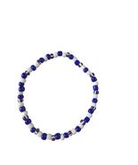 Handmade Beaded Bracelet Red White Blue Patriotic Elastic Jewelry USA Fl... - $33.88 CAD