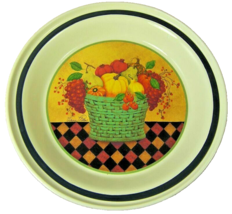 Hallmark 10.75&quot; Bowl Harvest Still Life by Valerie Pillow Fruits Vegetables - £10.83 GBP