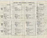 Dover New Jersey High School Curricula 1921 - £14.19 GBP