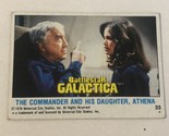 BattleStar Galactica Trading Card 1978 Vintage #33 Lorne Greene - $1.97