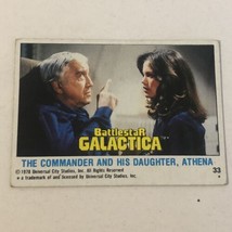 BattleStar Galactica Trading Card 1978 Vintage #33 Lorne Greene - £1.54 GBP