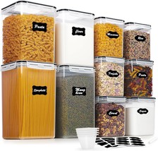 Vtopmart 10 Pcs Flour And Sugar Storage Container, Large Airtight Food, ... - $61.59 CAD