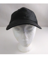 Solid Black Leather Unisex Adjustable Baseball Cap (I) - $7.91