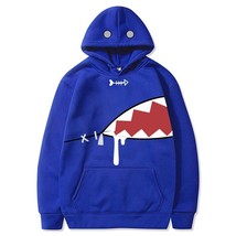 English gawr gura shark hoodie 3d printed unisex fish bones sweatshirt men women casual thumb200