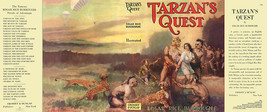 Edgar Rice Burroughs  TARZAN&#39;S QUEST facsimile jacket  1st Grosset &amp; Dun... - $22.54