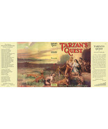 Edgar Rice Burroughs  TARZAN&#39;S QUEST facsimile jacket  1st Grosset &amp; Dun... - £17.70 GBP