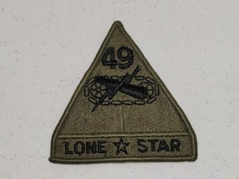 New US Army 49th Armored Division LONE STAR Subdued Olive Green  uniform patch - £3.91 GBP