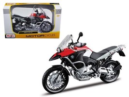 BMW R 1200 GS Red and Black 1/12 Diecast Motorcycle Model by Maisto - £36.45 GBP